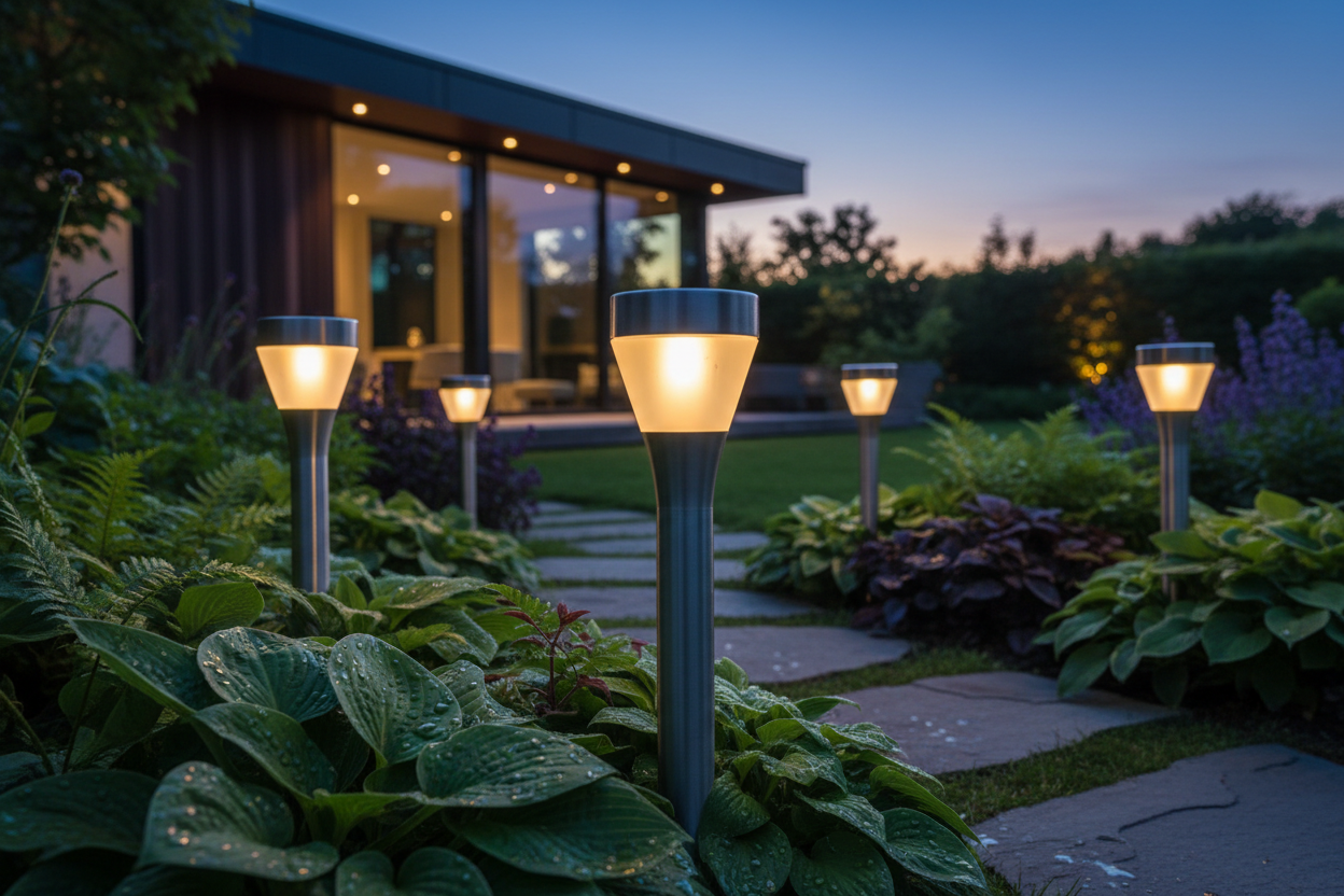 Solar Garden Lights - Set of 4