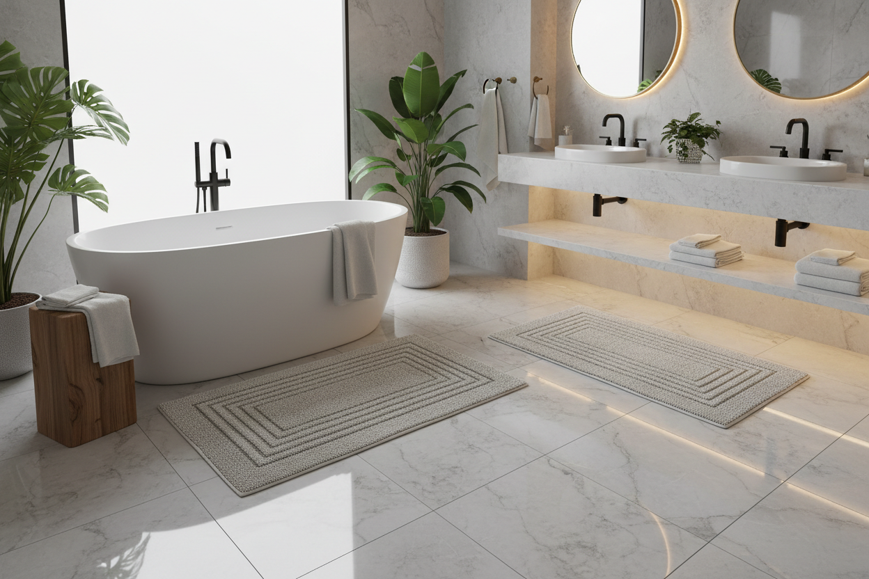 Non-Slip Bath Mat Set – Safety & Style